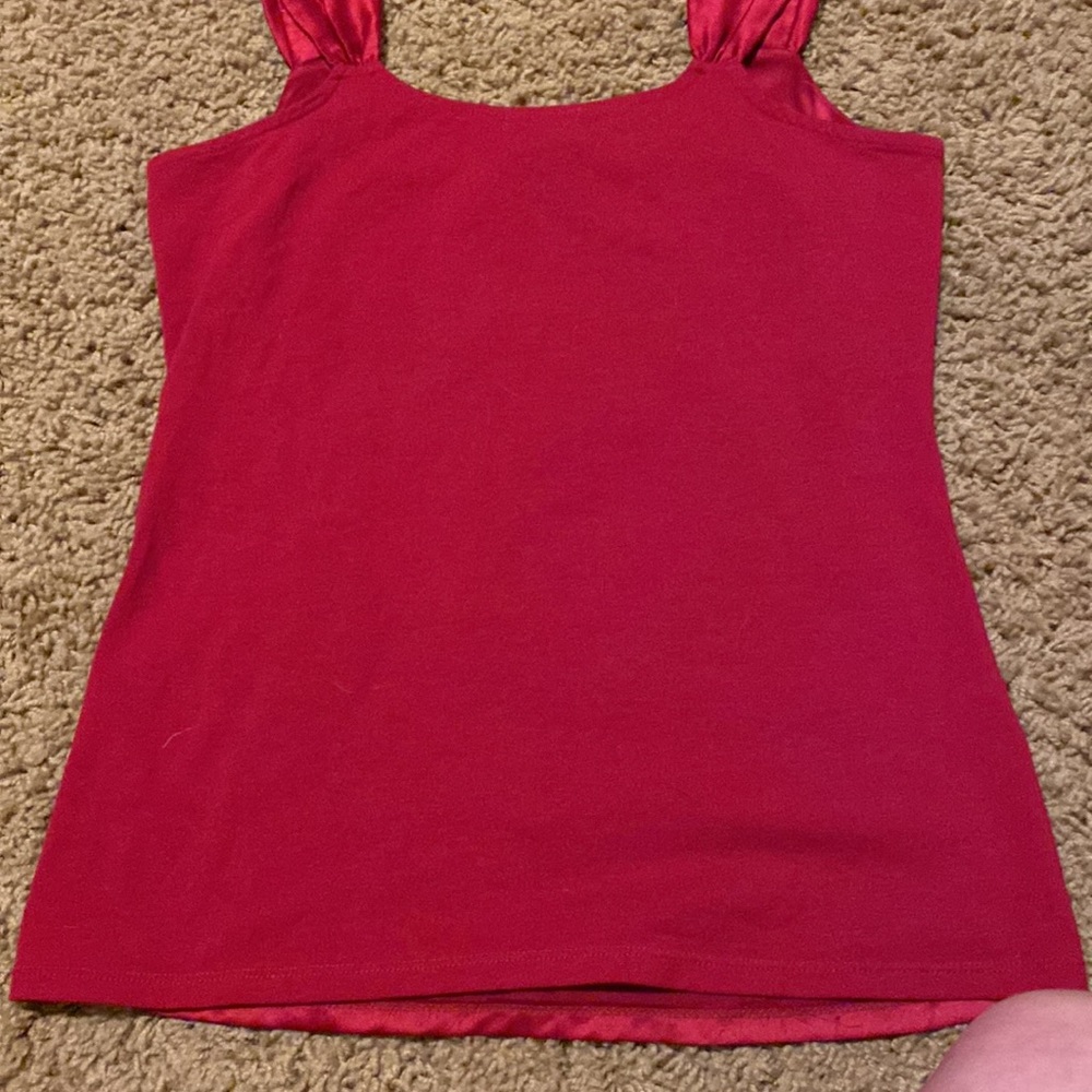 EUC ANN TAYLOR DEEP RED CAMISOLE SIZE XS - Picture 6 of 6